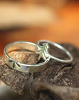 925 silver pine tree ring,custom tree family jewelry,couple ring,stackable ring