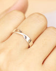 925 sterling silver Mobius strip ring silver Twist Ring Mobius ring