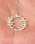 925 sterling silver bat necklace