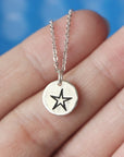 925 sterling silver five pointed star necklace Dainty Silver Necklace, Sterling Silver Star Necklace