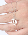 925 sterling silver Zodiac Constellation necklace horoscope necklace Zodiac necklace meanfully jewelry