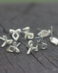 Set of 4 silver runes earrings, 925 sterling silver stud earrings, Parabatai Rune earrings, Healing runes stud earrings, geek jewelry