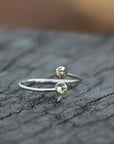 sterling silver Semicolon ring,silver mini dot ring,comma ring,Dot & comma ring,semicolon jewelry,Minimalist  jewelry,everyday ring FL231R