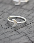 925 Sterling Silver Crescent moon ring,Moon phase ring,Tiny Moon Ring,Silver Moon Ring,Celestial Jewelry,Minimalist ring,Gift for her