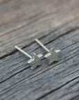 925 sterling silver Minimalist tiny star stud earrings,star earrings,geometric earrings,unisex earrings