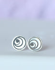 925 Sterling Silver moon Earrings,moon Stud Earrings,Silver Studs,Classic Earrings, Modern jewelry