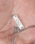 925 Sterling Silver Infinite Love Infinity NECKLACE, silver Dainty Necklace, Infinite Love,Gift For Her