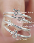 Runes ring, 925 sterling silver Celtic ring, Parabatai Rune ring, Healing runes ring, Dainty ring,Viking jewelry,Viking, Pagan, Norse,