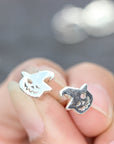 925 sterling silver Halloween ghost earrings