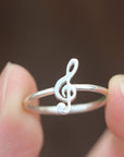 925 sterling silver music ring,Eighth Note Ring,Treble Clef Ring,Half Note Ring,quarter note Ring,sixteenth note Ring,Semiquaver note  Ring,