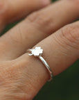 Four Leaf Clover Ring,925 sterling silver good luck ring,Minimalist jewelry,flower jwelry,gift idea