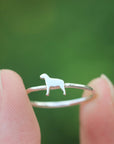 925 sterling silver dog ring,Puppy Ring,rottweiler ring,Dog Lover Ring,Animal jewelry,Memorial Jewelry Dainty jewelry everyday wear