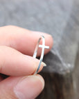 sterling silver Cross Ring,Christian ring,Christian jewelry,dainty ring jewelry