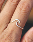 925 Sterling Silver Wave ring, Ocean wave ring, Endless Wave ring,Dainty Wave Ring