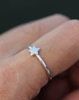 Silver Star Ring,Midi Ring,Star Mini Rings,Star Celestial ring,Stacking Ring,Tiny Star Ring,star ring, promise ring for her