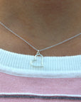 Floating Heart Necklace,silver heart necklace,925 Sterling silver heart jewelry,Minimalist Heart necklace,dainty silver necklace