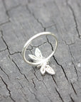 925 sterling silver Dragonfly ring,Insect jewelry,