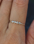 tiny silver initial Ring,Personalized SILVER Ring,Custom Initials Ring,name ring,dainty silver ring,Thin silver ring,1MM RING