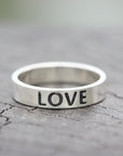 Custom Stackable Name Ring,Personalized initial ring,dainty silver heart ring,925 Sterling silver RING,gift for her,Valentine's Day jewelry