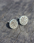 silver Vegvisir earrings,viking earrings,Viking Rune earrings,sterling silver jewelry,viking protection,gift idea