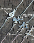 925 sterling silver Power runes bracelet,Parabatai Rune bracelet,Healing runes bracelet,Clairvoyance Rune jewelry,Iratze Rune bracelet