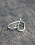 sterling silver WATER DROP RING,Jewelry,Teardrop Ring,Modern Ring,Drop Ring,Water jewelry,Teardrop jewelry,Unique,Gift,Silver Drop Ring