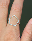 sterling silver geometric ring,jewelry,Pentagon Ring,Geometric minimalist ring,unisex ring,rings,minimalist jewelry
