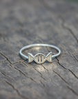 Sterling Silver DNA ring,DNA Ring silver,silver Dainty Ring,everyday jewelry,Infinity jewelry,Minimalist Ring