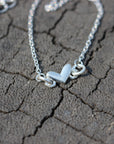 sterling silver heart bracelet,love bracelet,thin heart bracelet in silver,tiny heart bracelet,friend gift