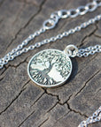sterling silver tree necklace,Evergreen Tree necklace,life of tree necklace,meanfully necklace,mother jewelry gift idea