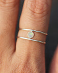 sterling silver fire opal ring,Simple Opal Ring,adjustable ring,fire Opal Gemstone Ring,October ring,boho jewelry,dainty stackable jewelry