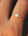 sterling silver fire opal ring,tiny Opal Ring,adjustable ring,fire Opal Gemstone Ring,October ring,boho jewelry,dainty stackable jewelry