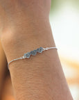 sterling silver family zodiac bracelet,cusom zodiac bracelet,heart bracelet,Personalized Virgo bracelet,Scorpio bracelet,Wedding Jewelry