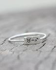 sterling silver custom Zodiac ring,Taurus ring,Gemini ring,bar ring,Best Friend ring,Handmade Gift,Personalized Jewelry Gift For Her