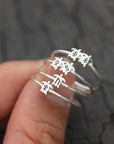 sterling silver Sea turtles Ring,custom rune ring,Personalized rune ring,Ring,silver rune jewelry,Norse Viking Symbols jewelry,1MM