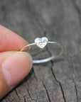 dainty heart puzzle ring silver,heart ring,We Just fit jewelry,ring,Autism Awareness,silver Love ring,puzzle ring,silver puzzle jewelry