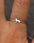sterling silver Pitbull ring,silver dog ring,rings,Animal Rings,animal lover jewelry,beagle jewelry,Dog Lover Gift