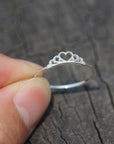 Dainty 925 Sterling Silver Crown Ring,Princess Ring,daninty ring silver