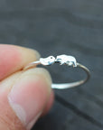 silver bear ring,sterling silver bear ring,rings,silver baby bird Ring,fashion jewelry,Polar Bear Ring,animal lover jewelry,unique jewelry