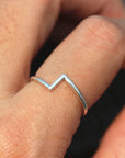 Danity silver ring,minimalist ring,rings,gift for her,simple ring silver jewelry
