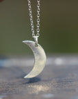 925 Sterling Silver Moon Necklace,silver Crescent Moon necklace,Dainty Moon Necklace,Choker Moon Necklace,Simple Moon Necklace,