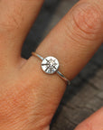 925 silver Star Of Chaos ring,Chaos Star Ring,Chaos Signet Ring,Wheel of Chaos jewelry,magic star ring,inspried jewelry