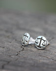sterling silver Libra stud earrings,balance earrings,balance jewelry,Zodiac earrings