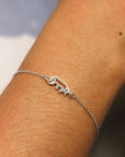 sterling silver bear bracelet
