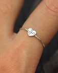 dainty heart puzzle ring silver,heart ring,We Just fit jewelry,ring,Autism Awareness,silver Love ring,puzzle ring,silver puzzle jewelry