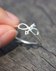 925 silver infinite ring,Dainty arrow ring silver,simple ring,midi jewelry,summer jewelry