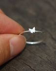 sterling silver tiny Butterfly ring,dainty silver butterfly ring,animal lover ring,tiny jewelry