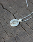 sterling silver Wildflowers necklace,silver pampas grass necklace,dainty flower jewelry,Thoughtful Gifts,girlfriend gift