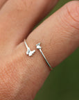 sterling silver tiny Butterfly ring,dainty silver adjustable butterfly ring,animal lover ring,tiny jewelry