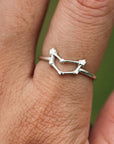 925 sterling silver Capricorn ring,Capricorn jewelry,star ring silver,Zodiac Ring,Astrology Sign Ring,Fine Silver Ring,handmade jewelry
